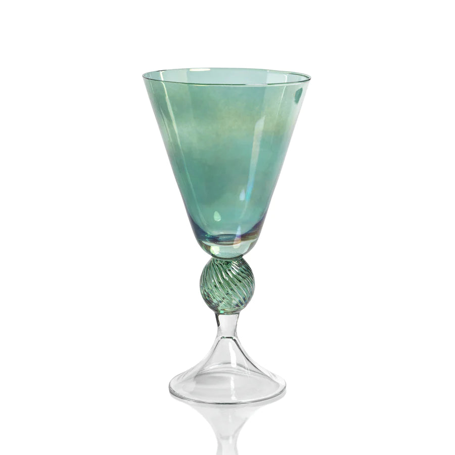 Zodax Aperitivo Luster Green Martini Glass