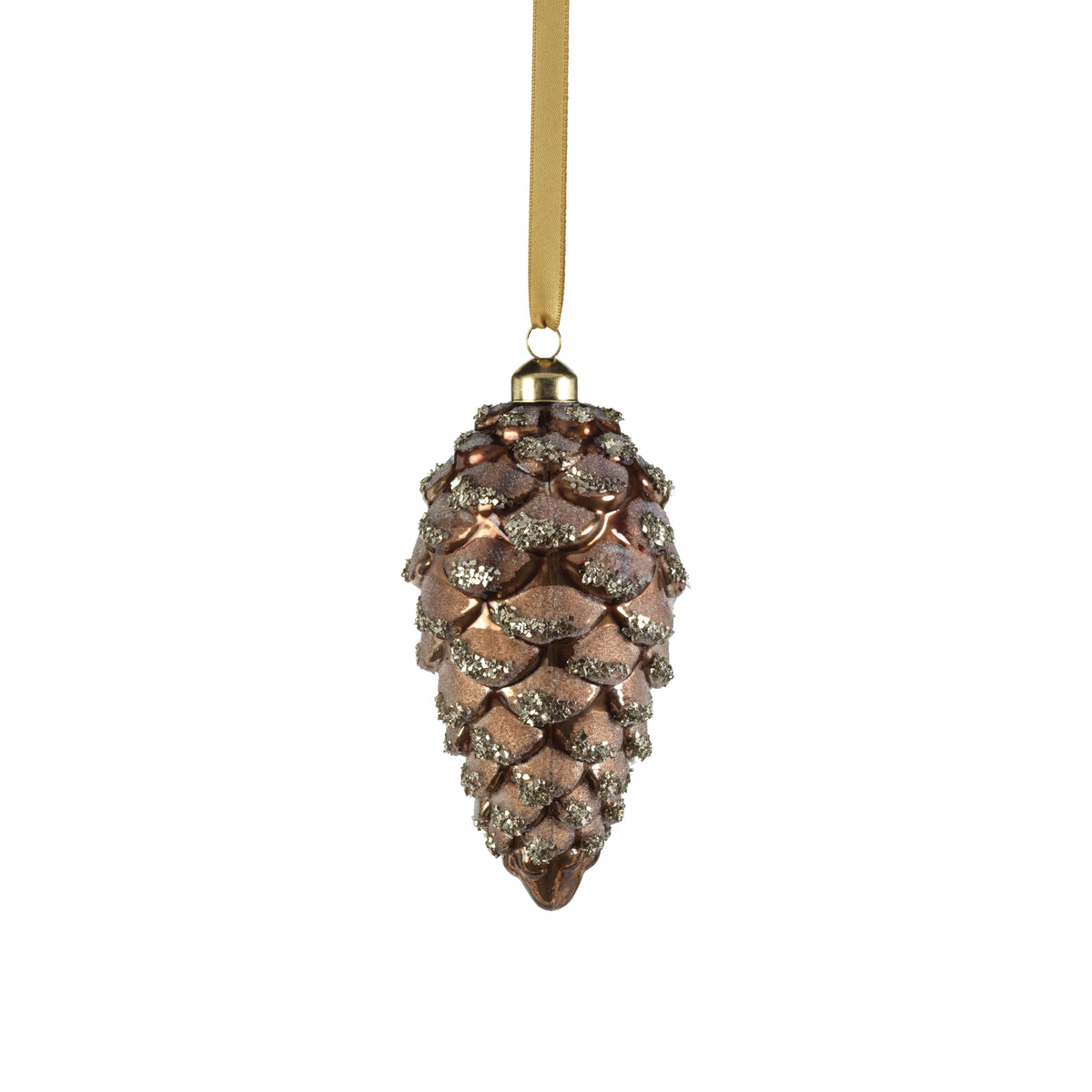 Glass Pine Cone Ornament – Fino Lino Fine Linens & Accessories