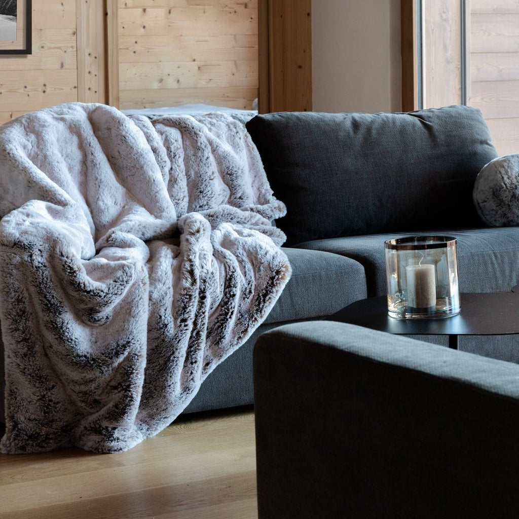 Glacier Faux Fur Throw