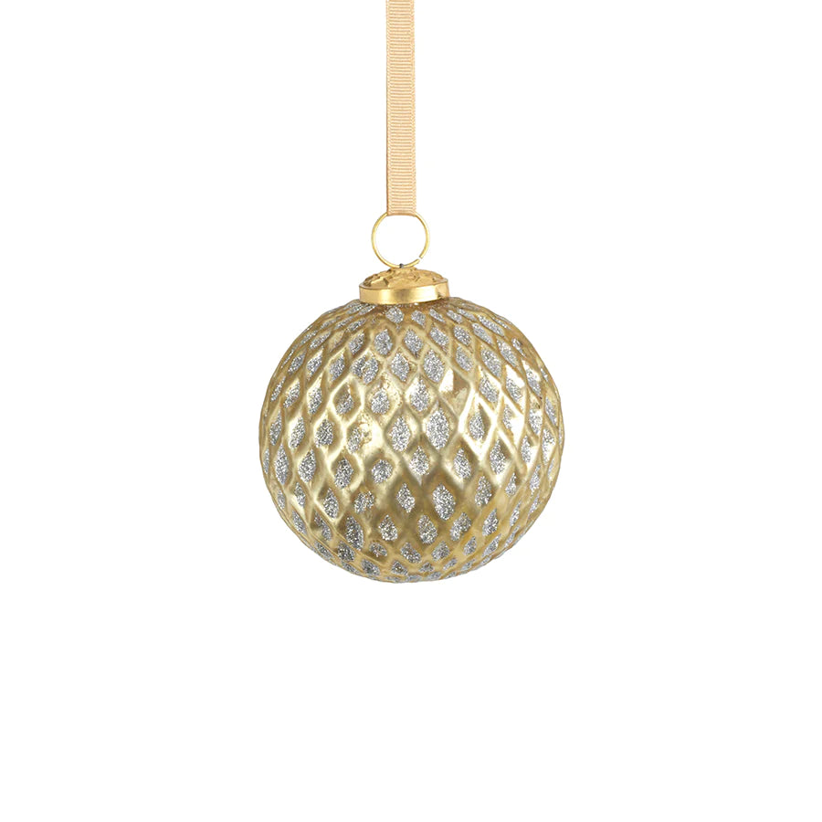 Beehive Glass Ornament