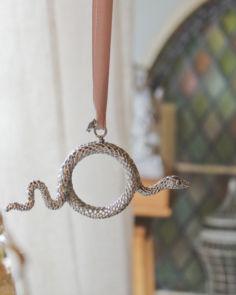 L'Objet Snake Ornament - Platinum